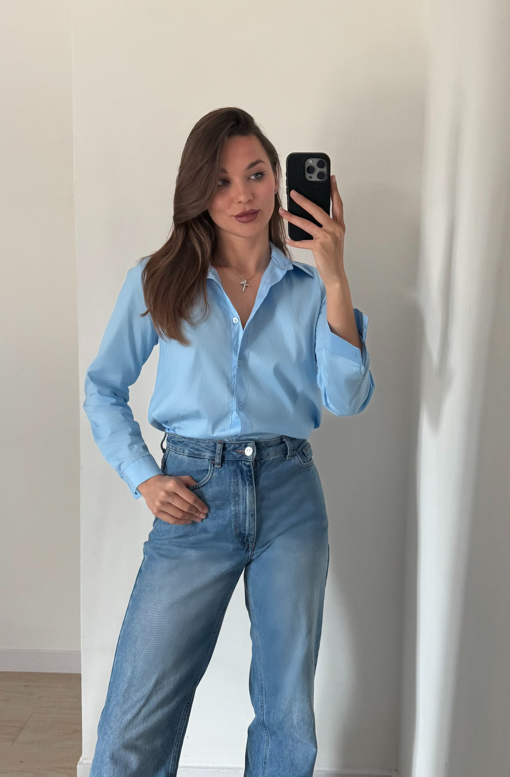 Camicia classica in cotone