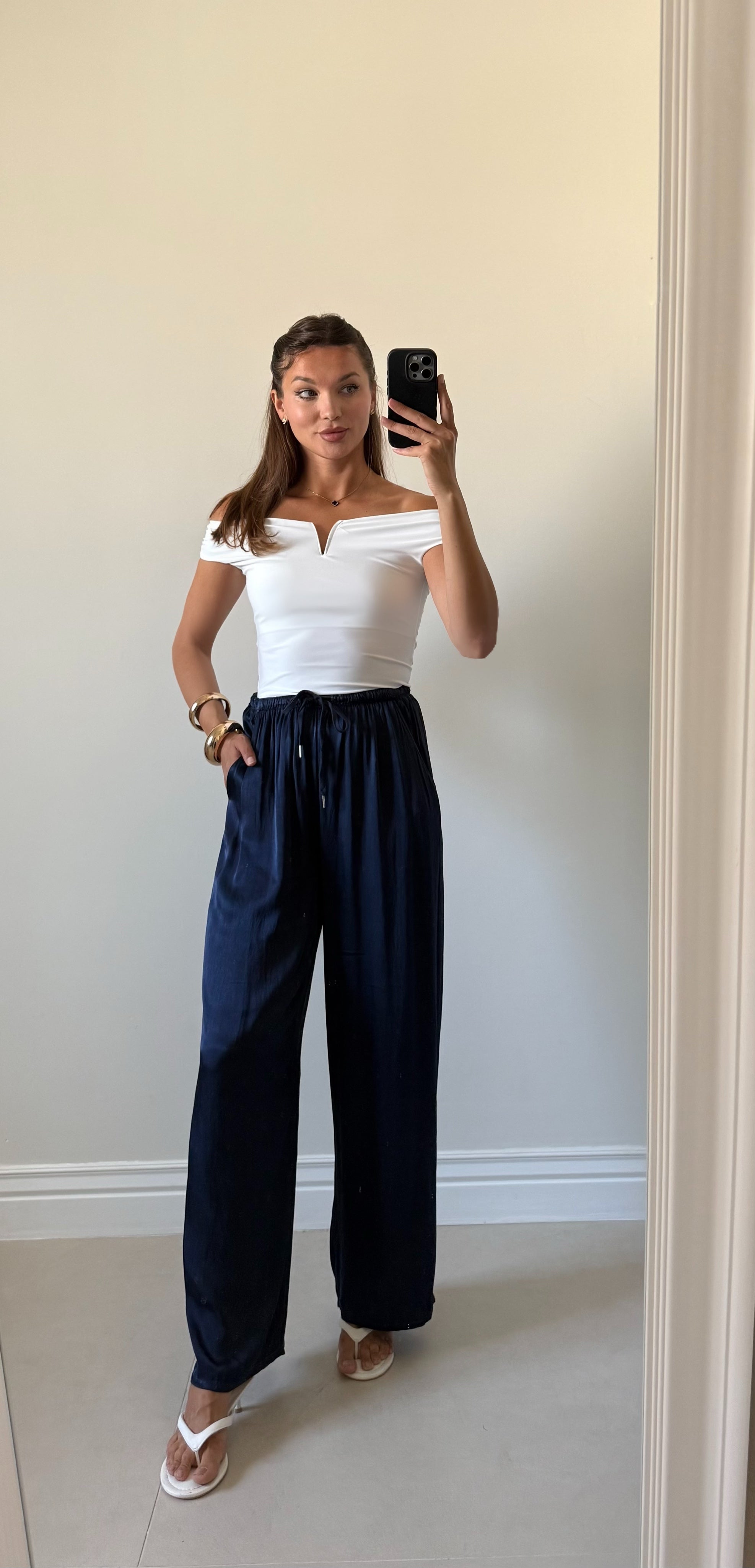 Pantaloni Satinato Flow
