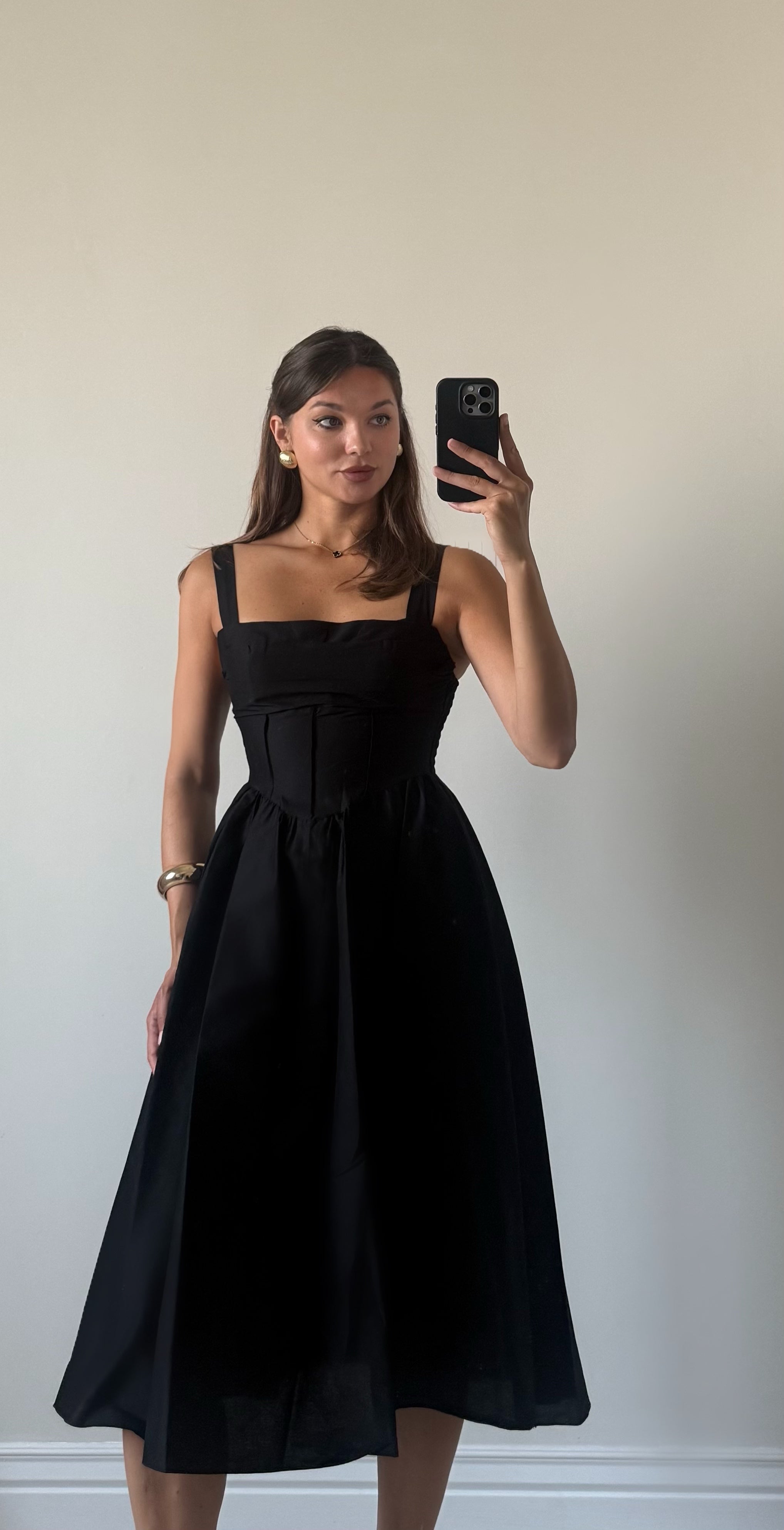Abito Nero Corset