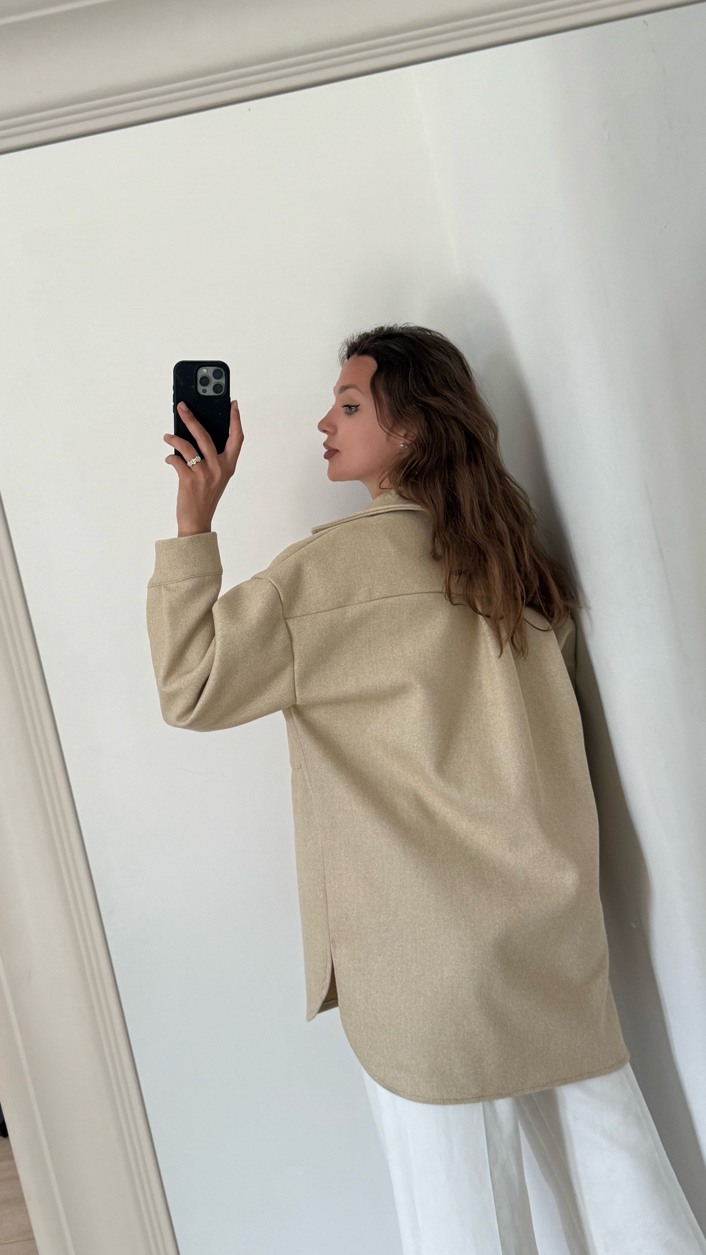 Camicia Overshirt Beige