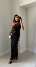 Vestito Satin Noir