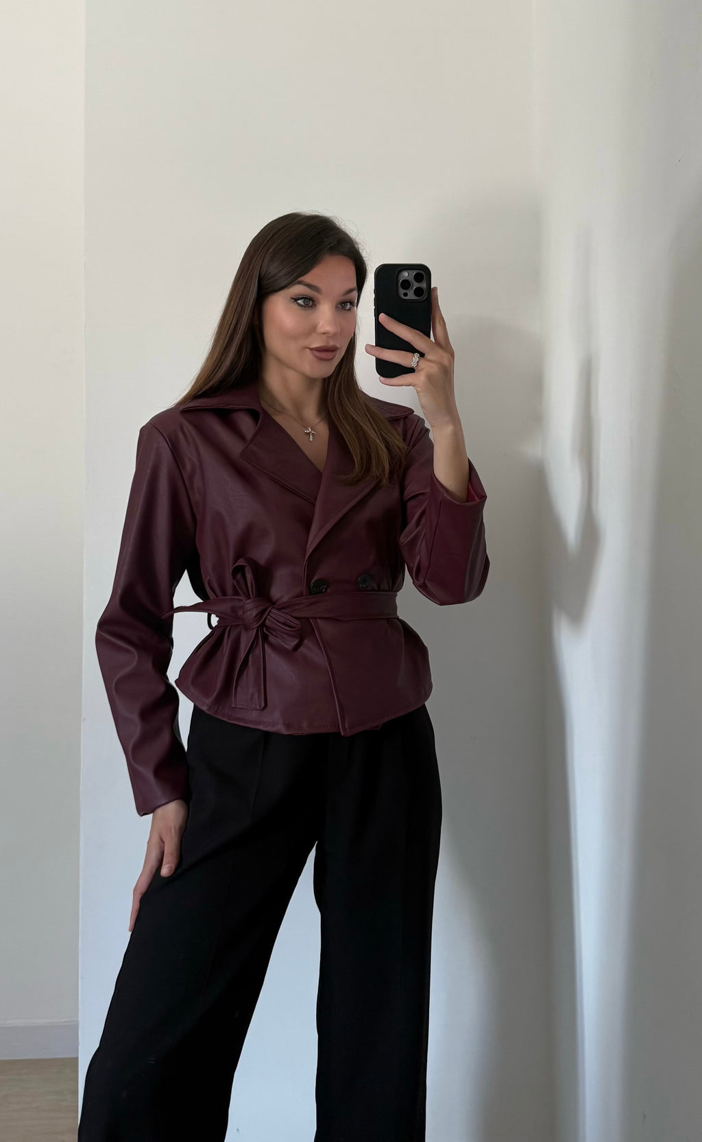 Giacca Bordeaux Chic