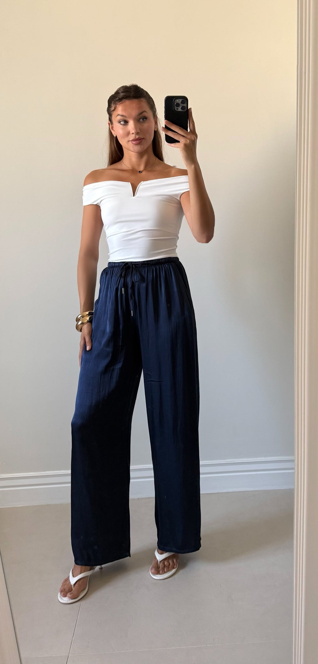 Pantaloni Satinato Flow