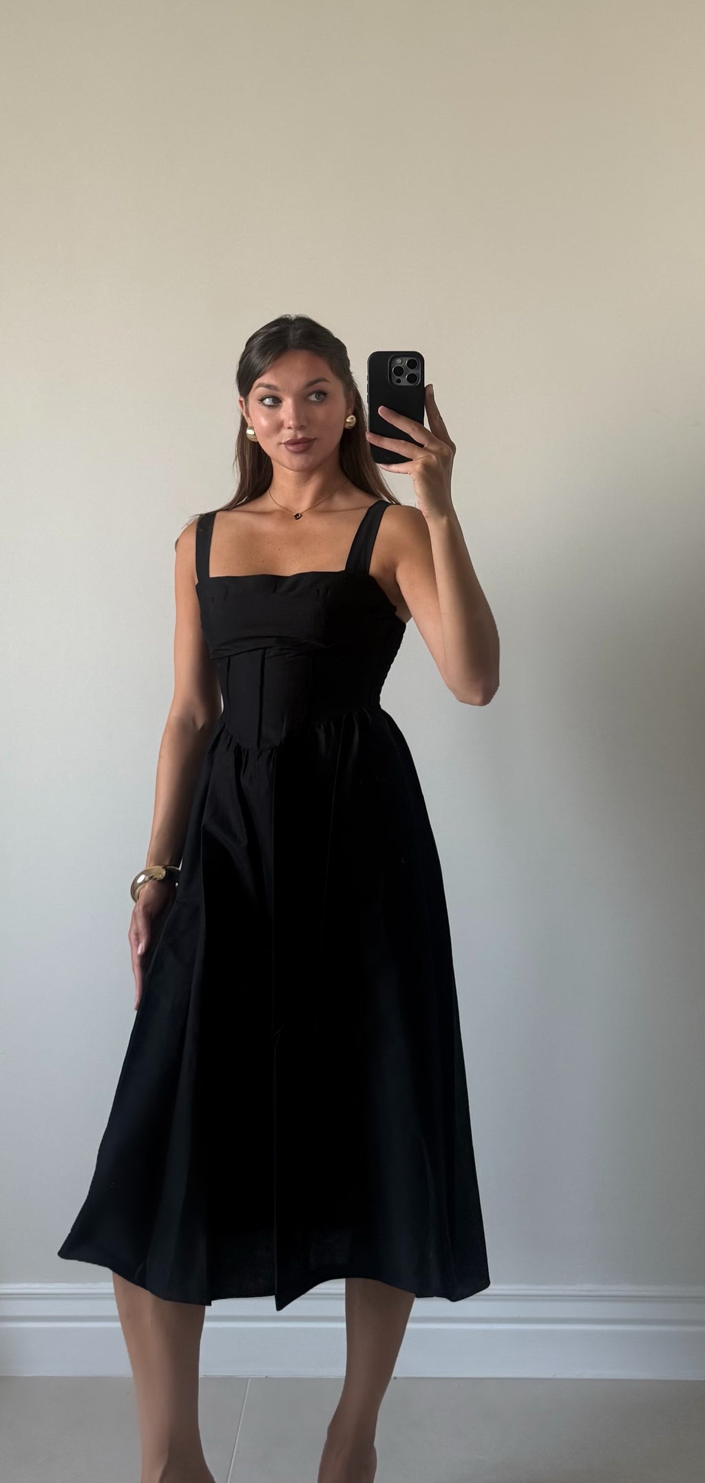 Abito Nero Corset