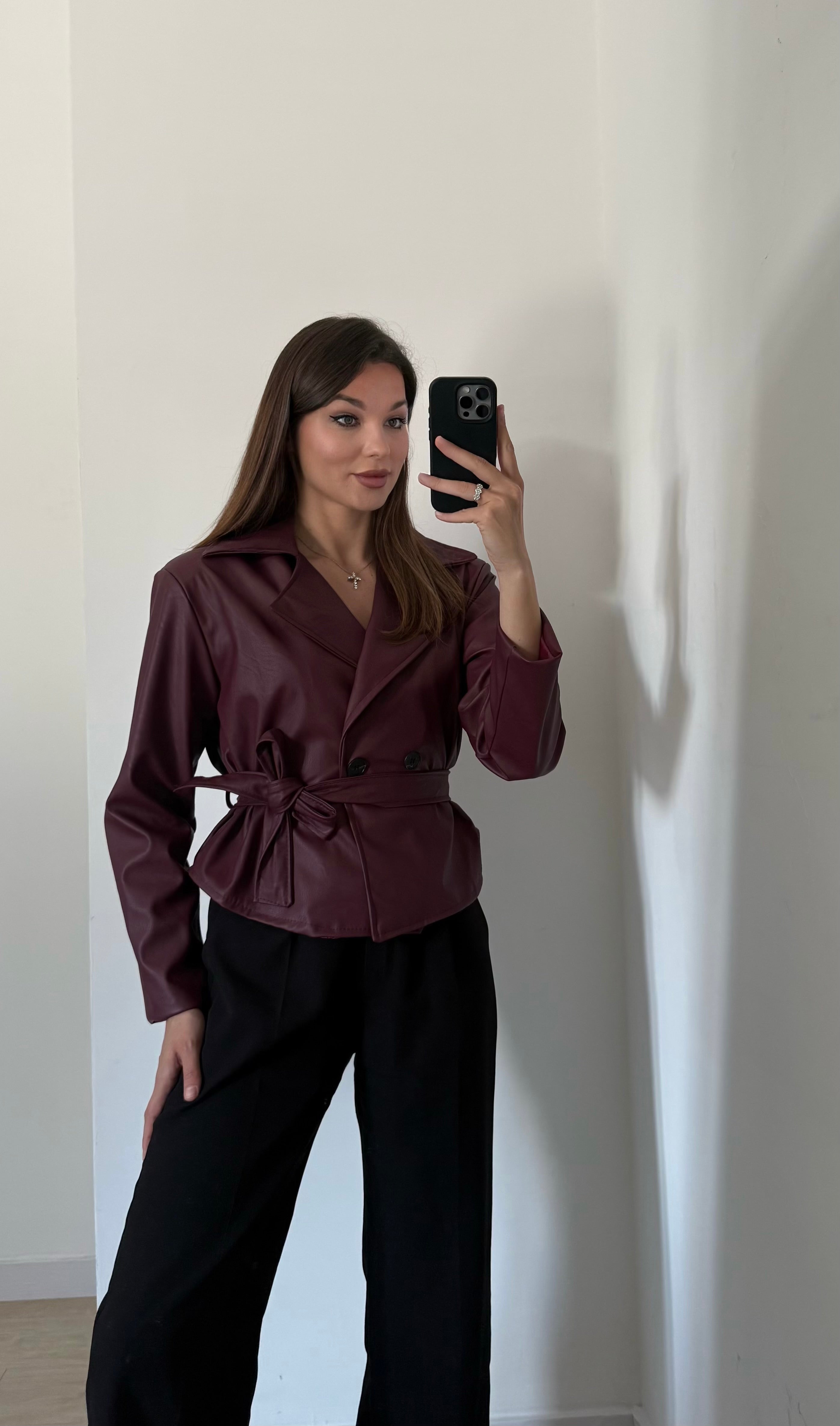 Giacca Bordeaux Chic